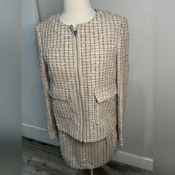 Tory Burch Multi Tweed Jacket - Picture 1 of 9